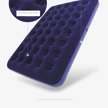 Tanxianzhe портативный надувной матрас для кемпинга на открытом воздухе, 3-4 человека, толстая Флокированная двойная надувная кровать