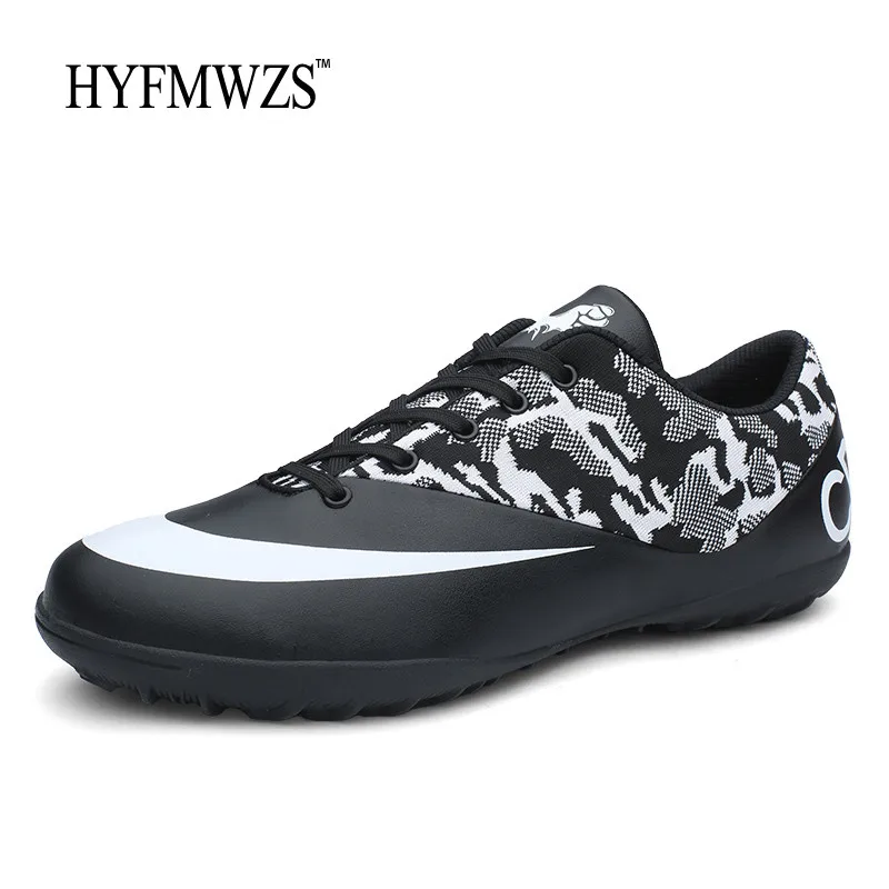 

HYFMWZS Unisex Turf Soccer Shoes Mens Football Shoes Woman Superfly Boys Soccer Shoes Girs Pink Chuteira Futebol Big Size 3.5-9