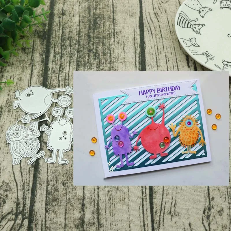 metal cutting dies monster cut die mold frame scrapbook paper craft