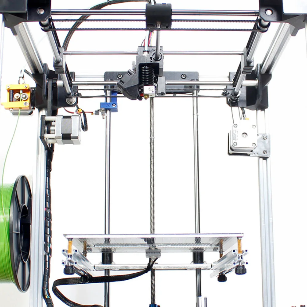 3d طابعة FDM 205*205*245 مللي متر حجم هيكل معدني كامل 3d-printers 3D الساخن السرير لينة المغناطيسي ملصقا 2019NEW DIY كيت 3D الطابعات
