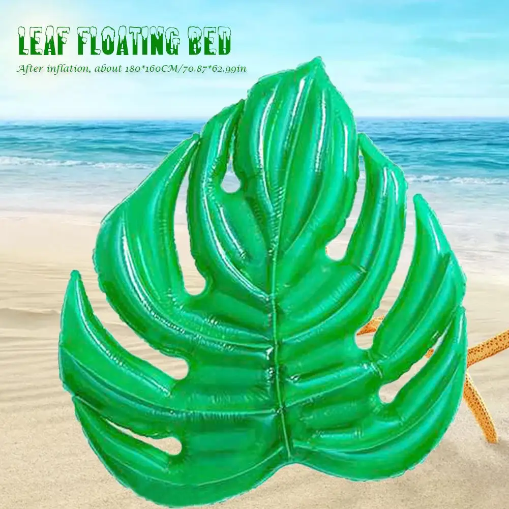 cheap Inflatable Leaf Swimming Ring Float Row Water Floating Bed Swimming Toys for Adults