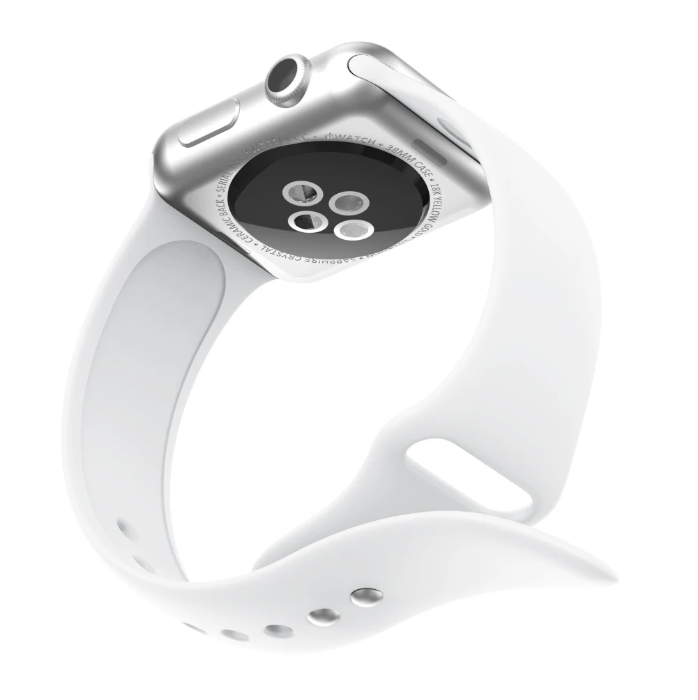 Новинка 2018 мягкий силиконовый спортивный ремешок для Apple Watch Series 1 2 3 4 38 мм 42
