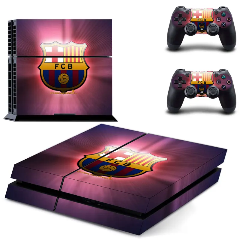 

Football Club PS4 Skin For Play Station 4 Sticker Decal Cover + 2 Controller Skins Stickers PS4 Accessories