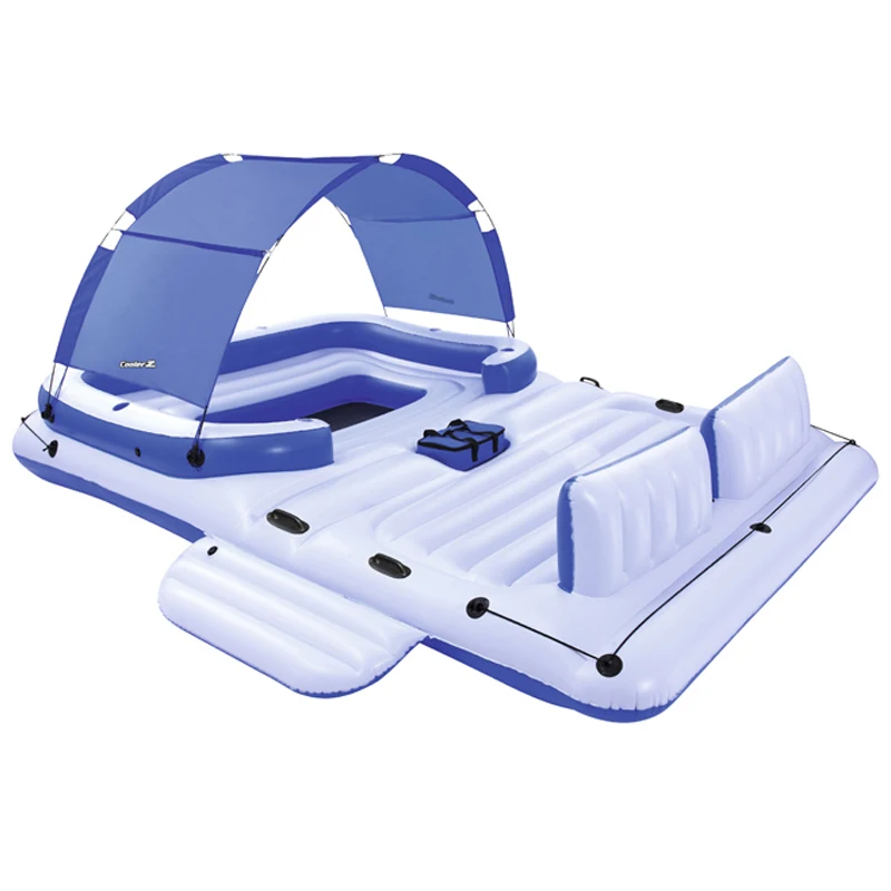 Sunshade boat floating bed Oversized 6-8person inflatable floating sea drifting adults home floating row Sunshade floating bed Sunshade boat floating bed Oversized 6-8person inflatable floating sea drifting adults home floating row Sunshade floating bed