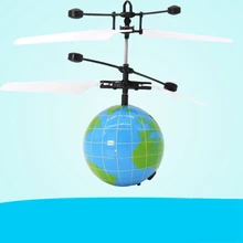 RC ручной Спиннер Дрон шар-вертолет Индукция RC летающий мяч-Вертолет Встроенный сверкающий светодиодный Забавные игрушки подарки