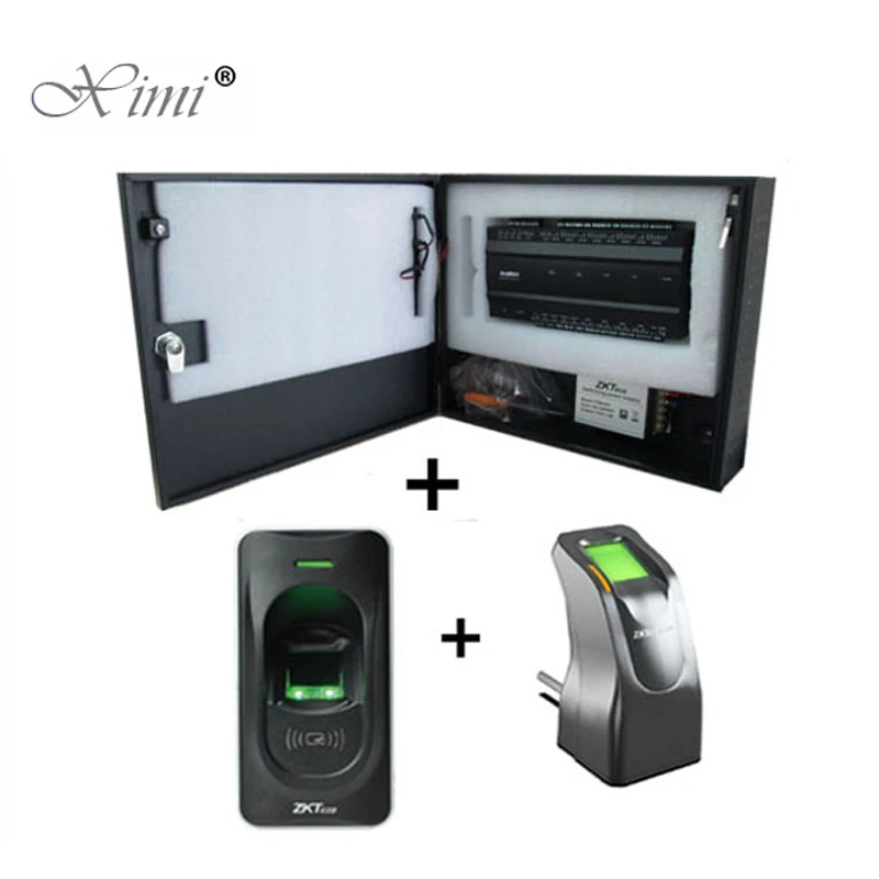 

ZK Linux System Inbio160 1 Door Access Control Panel With FR1200 Fingerprint Reader And ZK4500 USB Fingerprint Reader TCP/IP