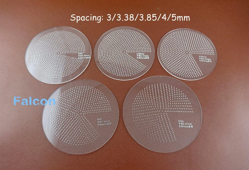 

5pcs Leather Crafts Chisel Stitch Hole Mark Spacing Ruler Template Stencil Tool Set Circle Corner - Sewing Carving Stitching Awl