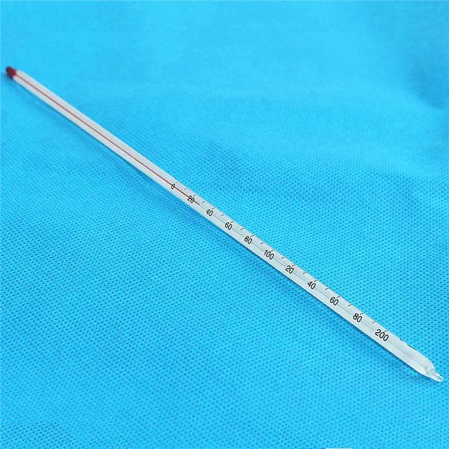 High Quality Glass Thermometer 200 Celsius Degree Length 300mm