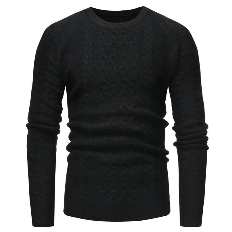 HuLooXuJi Новый осень-зима модные Для мужчин свитера теплый толстый Slim Fit пуловер Хлопковый вязаный свитер нам Размеры: M-3XL