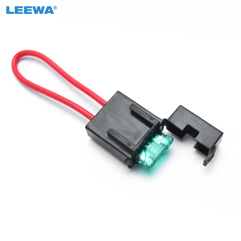 

LEEWA 30Pcs 30A-8Gauge Waterproof Inline Blade Wedge Style FUSE Holder Cover #HQ3040