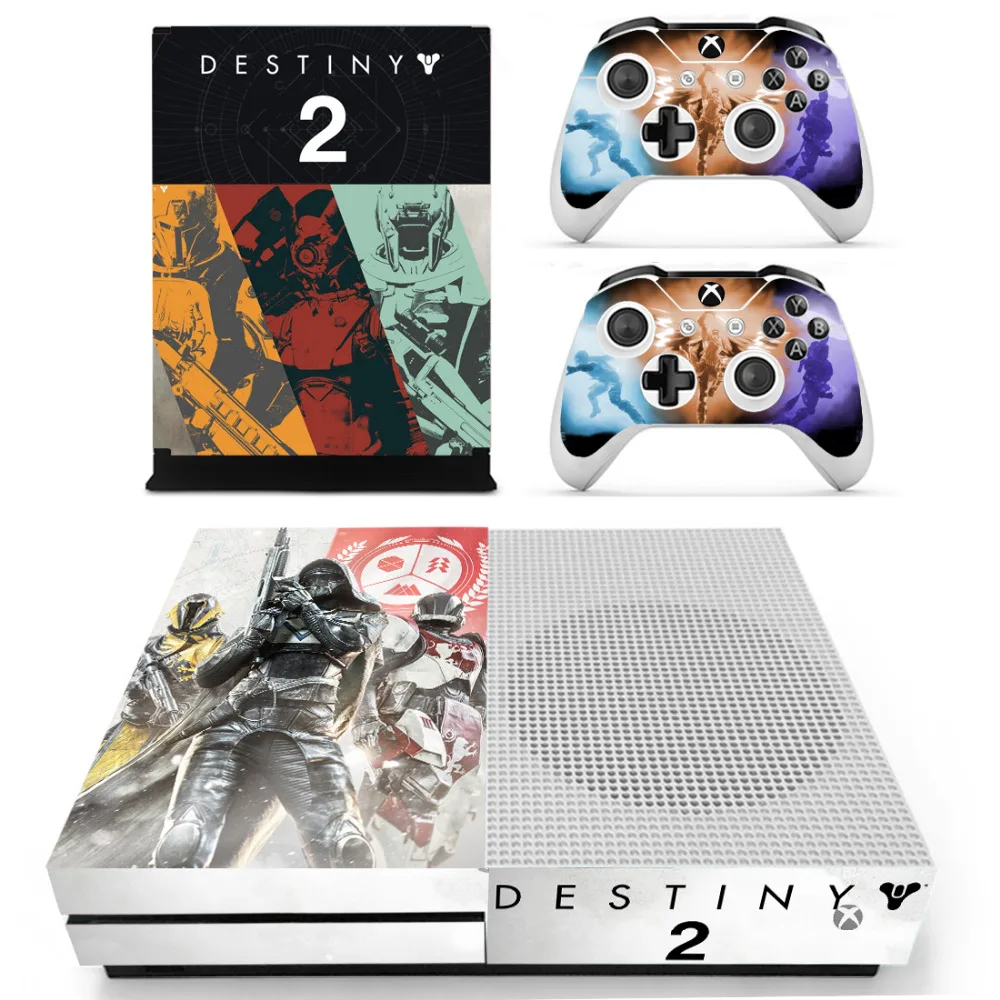 Игра Destiny 2 наклейка на кожу для microsoft Xbox One S консоль и 2 контроллера для Xbox One S Наклейка на кожу