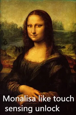 

Real cs game props touch unlock the Mona Lisa photo frame induction touch organs