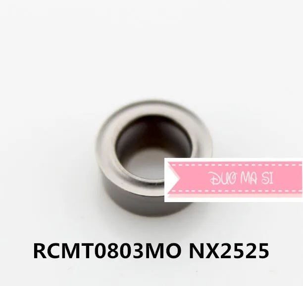 

10PCS Turning inserts Metal ceramic insert RCMT0803MO NX2525 Lathe Insert,Suitable for External tool