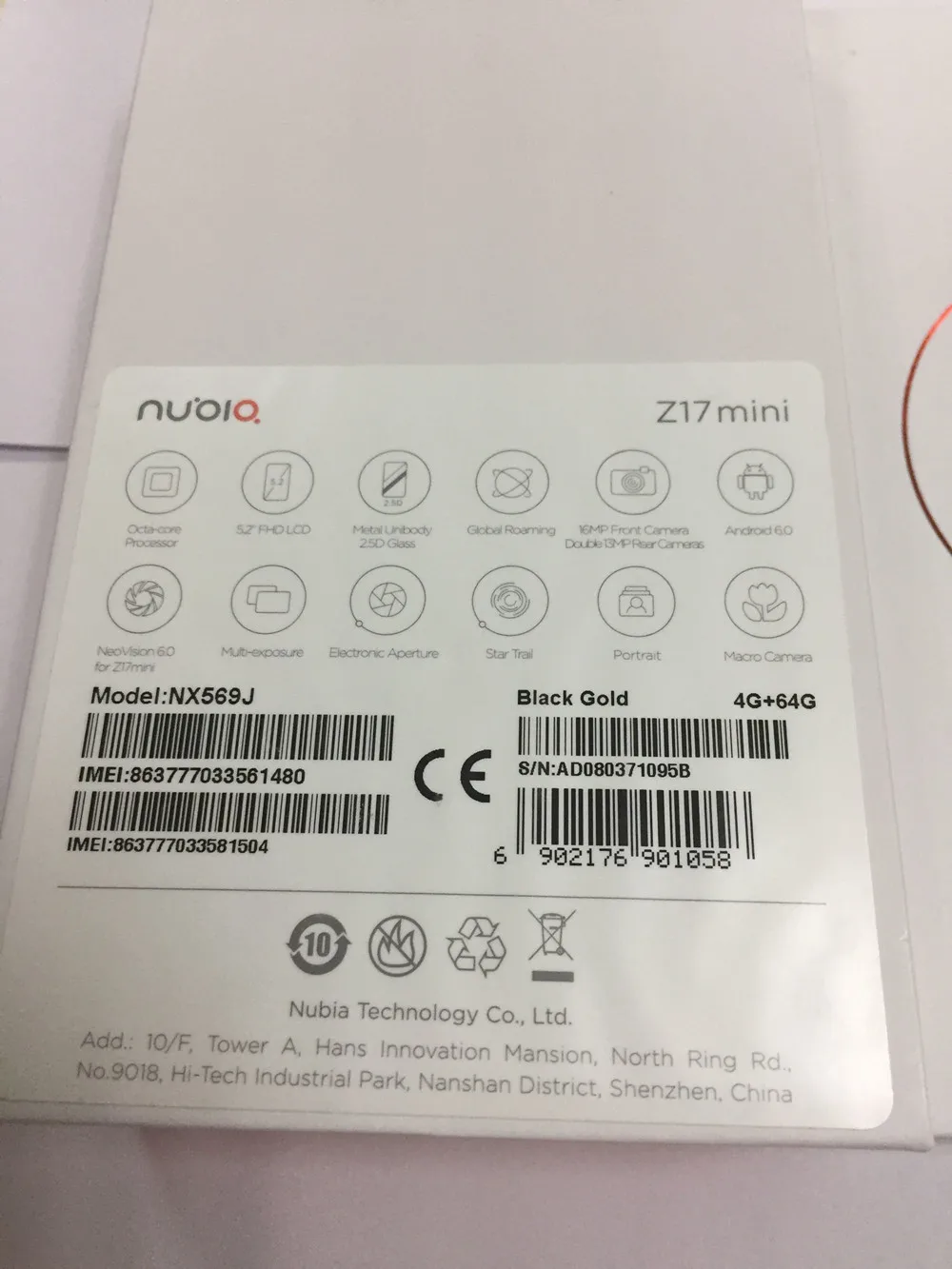 Новая глобальная версия Nubia Z17 мини мобильный телефон 4G LTE Snapdragon 652 Восьмиядерный 13MP двойная камера мобильный телефон 4G+ 64G 5," 1080 P NFC