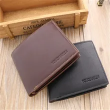 YOUQIANREN 2019 New Vintage PU Thread Money Wallet Men's Multi-Card Position Wallet Men Bifold Note Compartment Wallets
