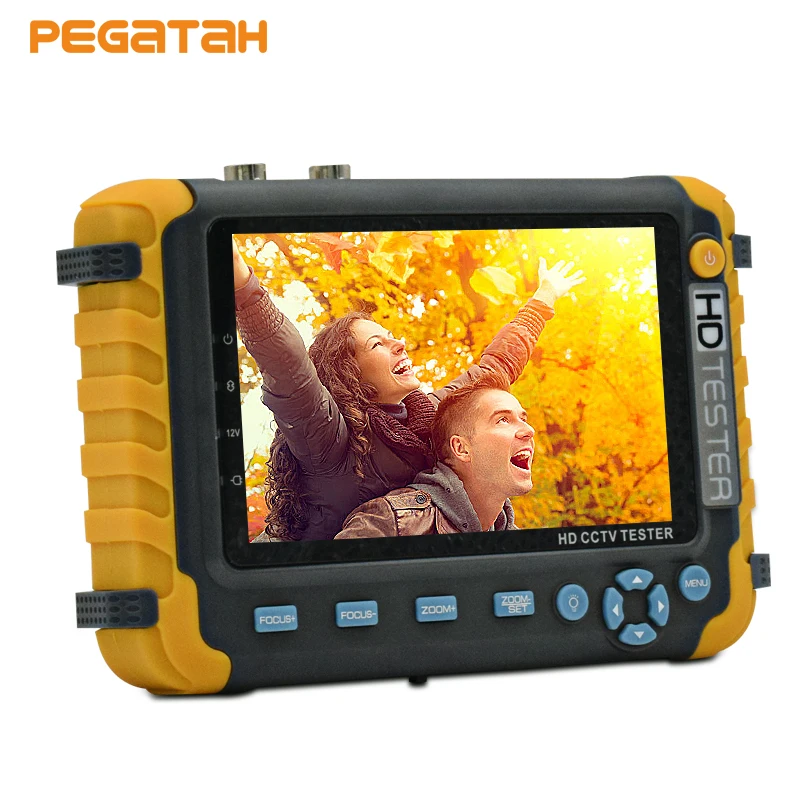 

5 inch TFT LCD 5MP 1080P TVI AHD CVI Analog CVBS security Camera CCTV tester monitor Support VGA HDMI input UTP Cable test