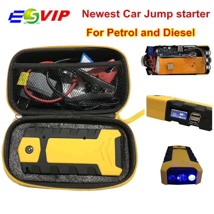 

High Quality Portable power car Jump Starter 13200mah jump Starter 4USB Power bank Battery Charger for Mobile Phone Laptop