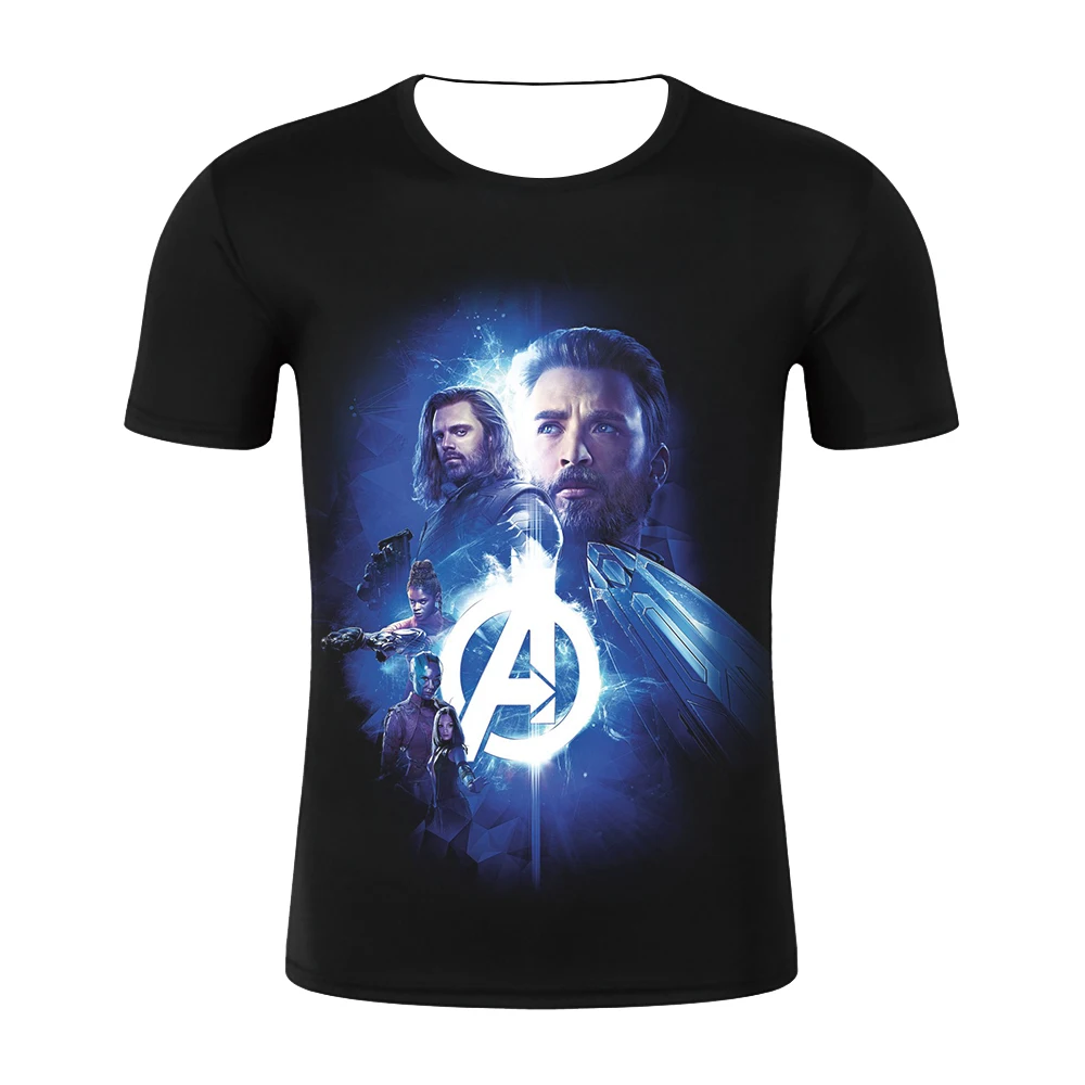 2019 4.24 Start Fight New design t shirt men/women marvel Avengers Endgame 3D print t-shirts Short sleeve Harajuku style US SIZE