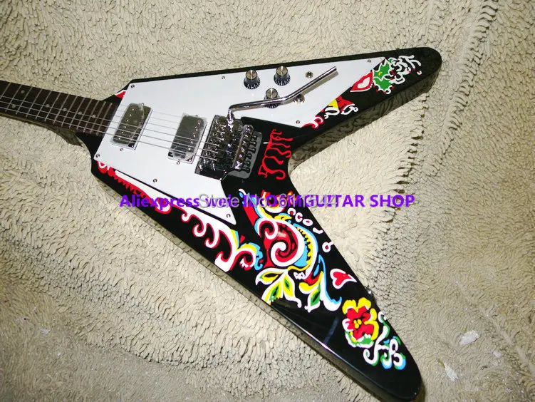 

Custom Shop Electric Guitar Black Color High Quality OEM China Guitars
