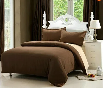 

U&H 2014 NEW Hot!!! Free Shipping Plain Double 3/ 4PCS Bedding Sets Full Queen Size bed set/bedclothes/ duvet covers bed linen