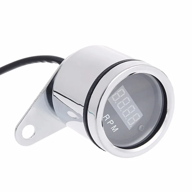

New Waterproof Motorcycle Red LED Light Digital Tachometer Tacho Gauge