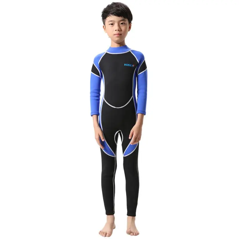 

Neoprene Wetsuits Kids Swimwears Long Sleeves Boys Girls Diving Suits Surfing Children Rash Guards Snorkel One Pieces