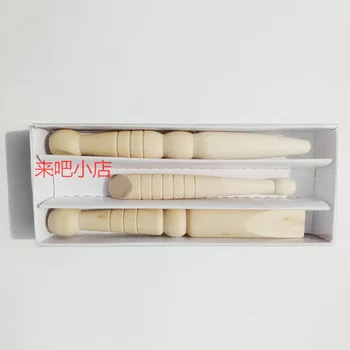 Hot! Solid wood massage stick Acupuncture Foot Reflexology beauty bar 3pcs/set Free shipping
