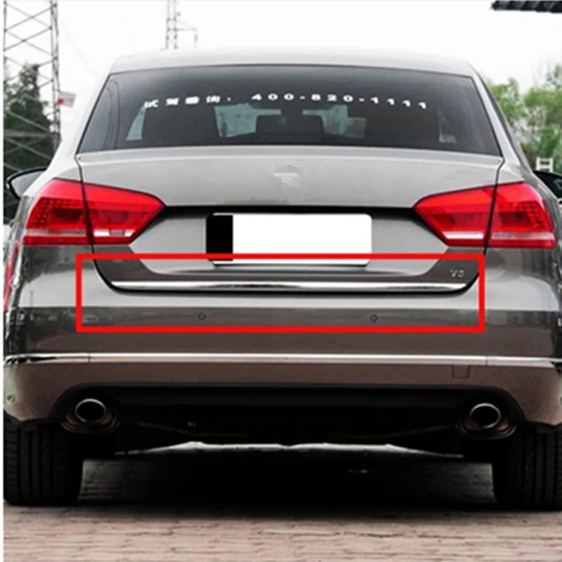 FITFOR 2011 2012 2013 2014 2015 VW PASSAT B7 хромированная Задняя Крышка багажника задняя крышка