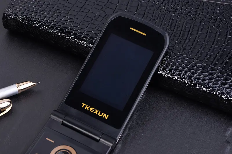 TKEXUN G3 флип Dual SIM мобильного телефона камеры mp3 mp4 1200 mAh Батарея FM радио мобильные сотовые телефоны для пожилых людей P174