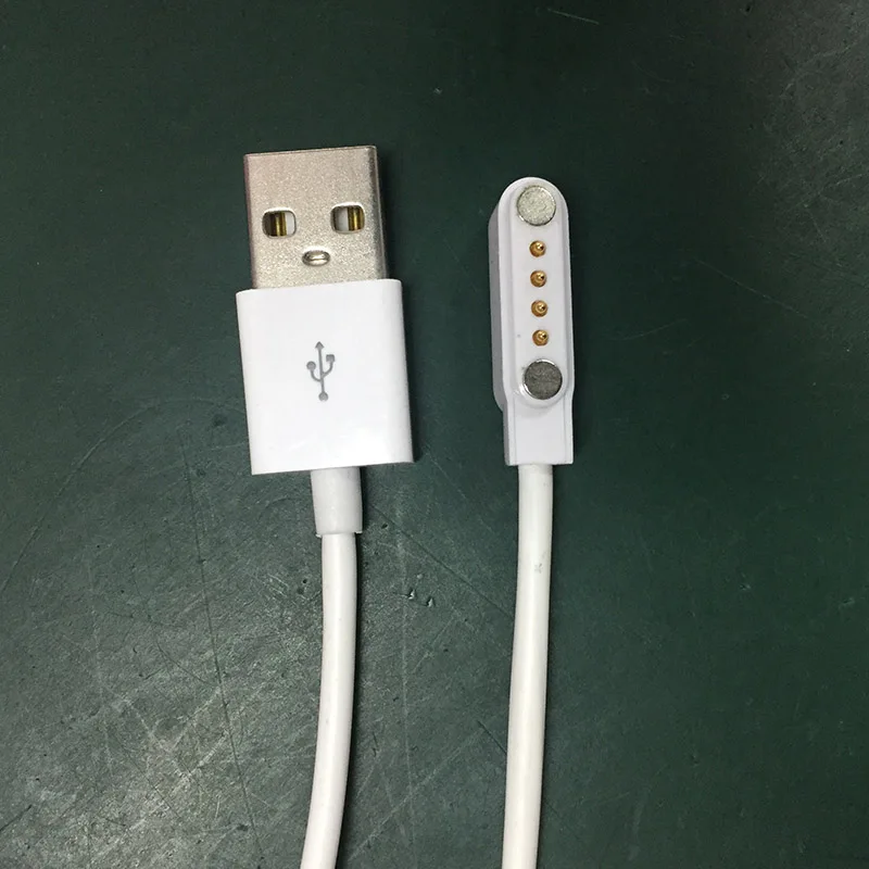 

strong Universal Smart Watch Charger For KW88 KW18 GT88 G3 Smartwatch USB Power Charger Cable 4 Pin Magnetic Charging Cables