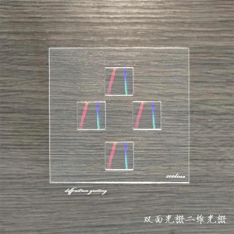 

2PC 20x20mm R Angle Ultra Precision Nano cylinder Making Light Diffraction Grating Spectrum Precision Measuring Elements