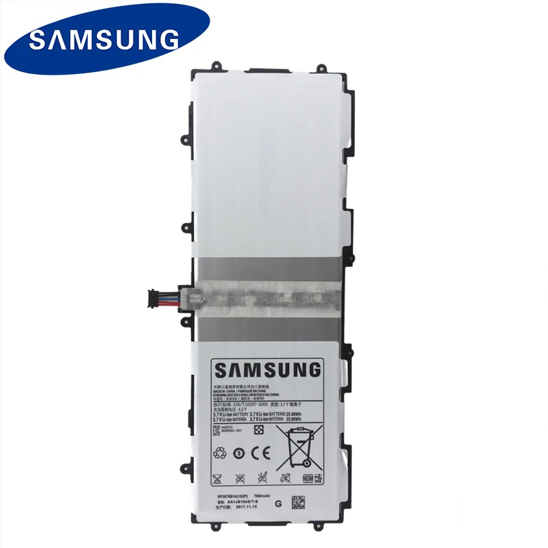 Samsung планшет Батарея SP3676B1A для samsung Galaxy Tab 10,1 S2 10,1 N8000 N8010 N8020 P7510 P7500 P5110 P5100 7000 мА-ч