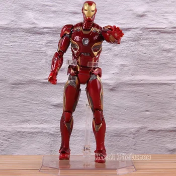 

Marvel Avengers Action Figure Iron Man Mark 45 PVC Collectible Model Toy Mafex NO.022 KT6077 17cm