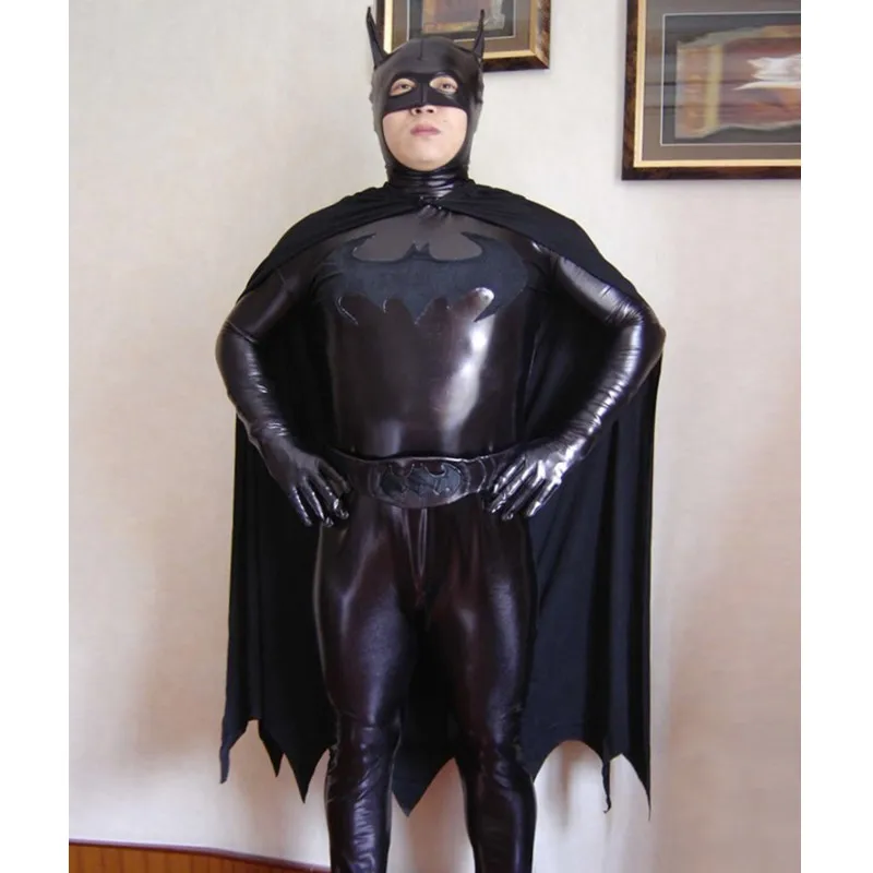 Adult-Mens-Kid-Black-Batman-Cosplay-Cost