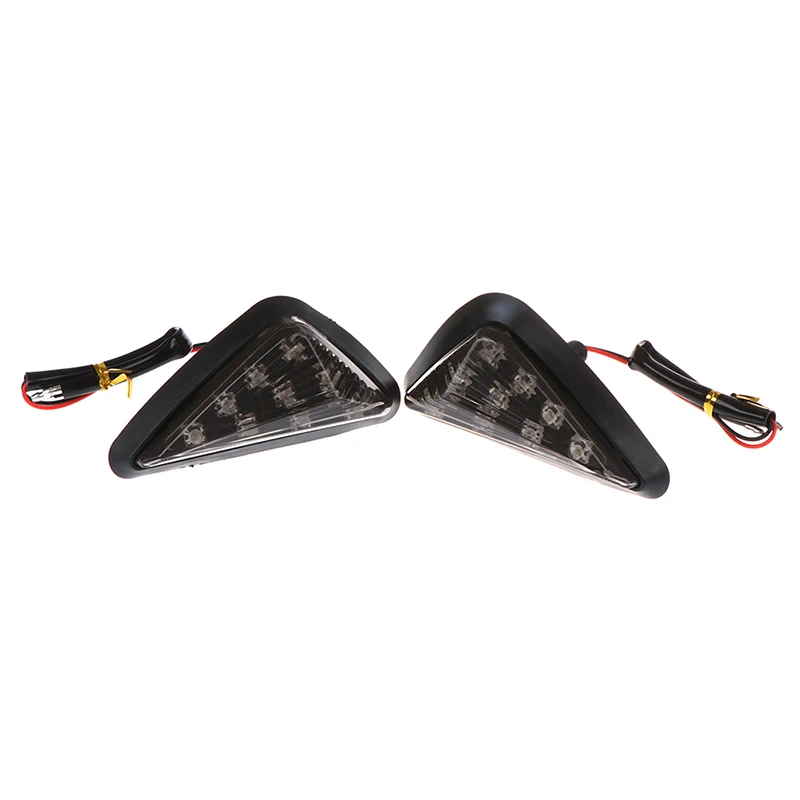 1 пара мигалок для мотоцикла 9 LED поворотные индикаторы мигалка riangle Moto сигнальные