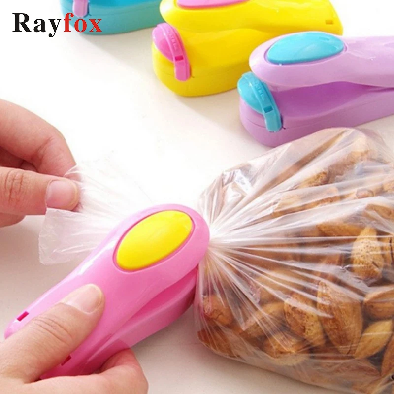 

Kitchen Accessories Mini Sealing Machine Multipurpose Candy Color Packing Plastic Bag Tools Work With Battery Kitchen Gadgets