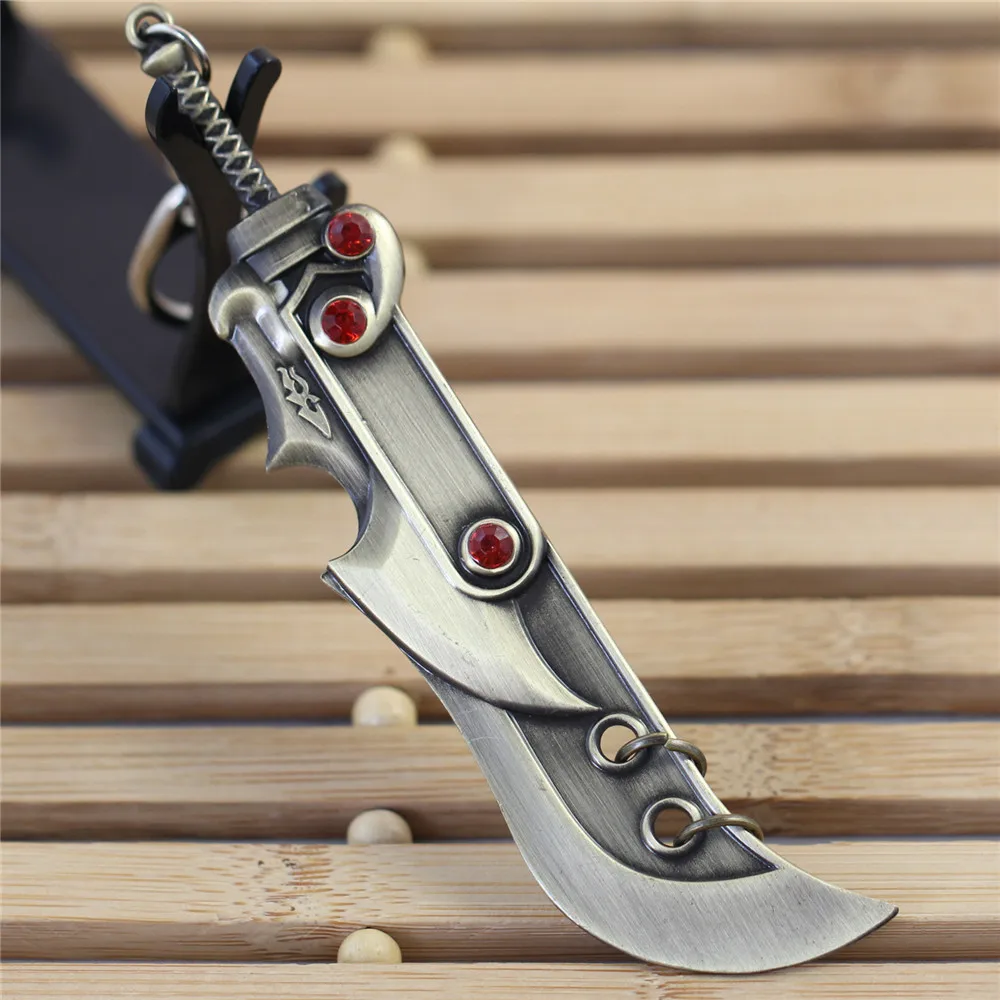 

Free Shipping League Of Legends Hero Steel Legion Knife Blade Weapon Metal Sword Pendant Key Ring LOL Keychain In Box