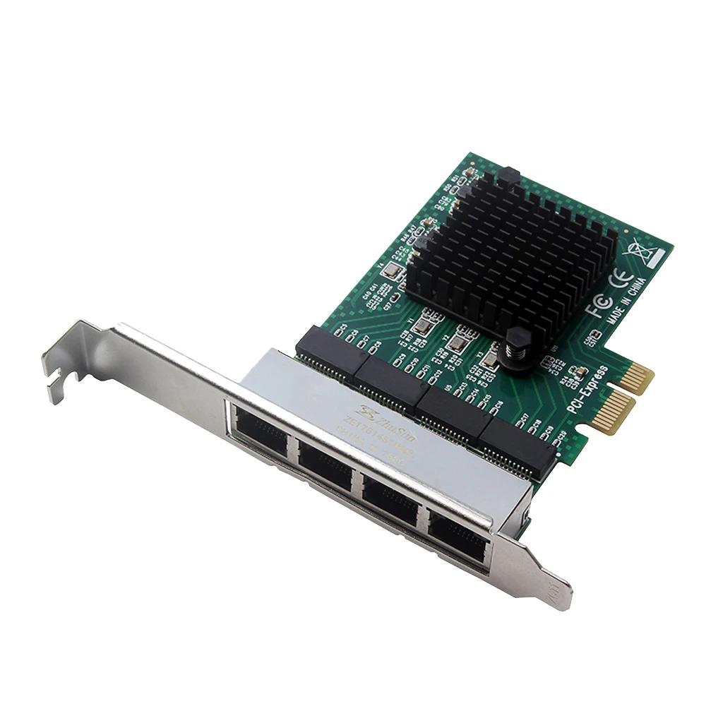 PCIE X1 4 Ports 10/100/1000M Gigabit Ethernet Network Card Adapter