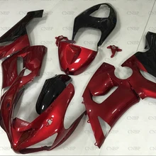 Для Kawasaki ZX6r 2005-2006 зализа Abs для Kawasaki ZX6r 05 обтекатель для Kawasaki ZX6r 2005 жемчуг набор черно-красных корпусных деталей