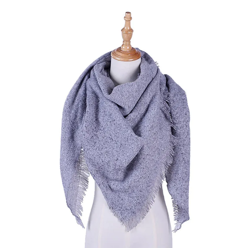  Womens Pashmina Shawl Wrap Scarf Solid Color Cashmere Soft Wrap palatine women's scarves handkerchief hijab scarf 40MA0811