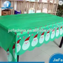 Настроить скатерть Рождественская PE/покрытая покрытие стола вечерние печатные Рождественская ткань скатерти