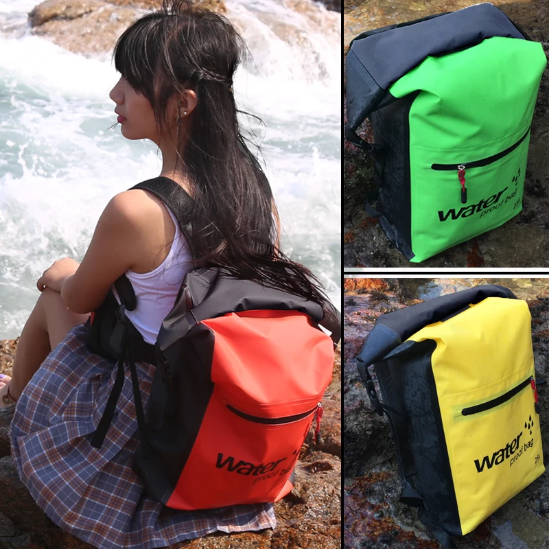 25L mochila bolsa seca impermeable mochila Paquete de almacenamiento de bolsa piscina Rafting kayak río Trekking flotante vela barco canoa 25L mochila bolsa seca impermeable mochila Paquete de almacenamiento de bolsa piscina Rafting kayak río Trekking flotante vela barco canoa