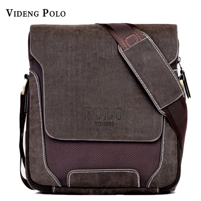2018 Polo Videng Brand Men Fashion Canvas Crossbody Bag Small S 2018 Polo Videng Brand Men Fashion Canvas Crossbody Bag Small S Shoulder Business Leather Messenger