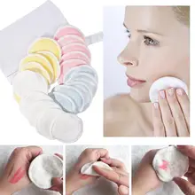12/16/20 шт бамбуковые прослойки в средство для снятия макияжа с Pad Многоразовые Мягкие лицевые и безопасная для кожи Ткань Уход мыть уход за кожей лица протрите коврик косметические инструменты основы