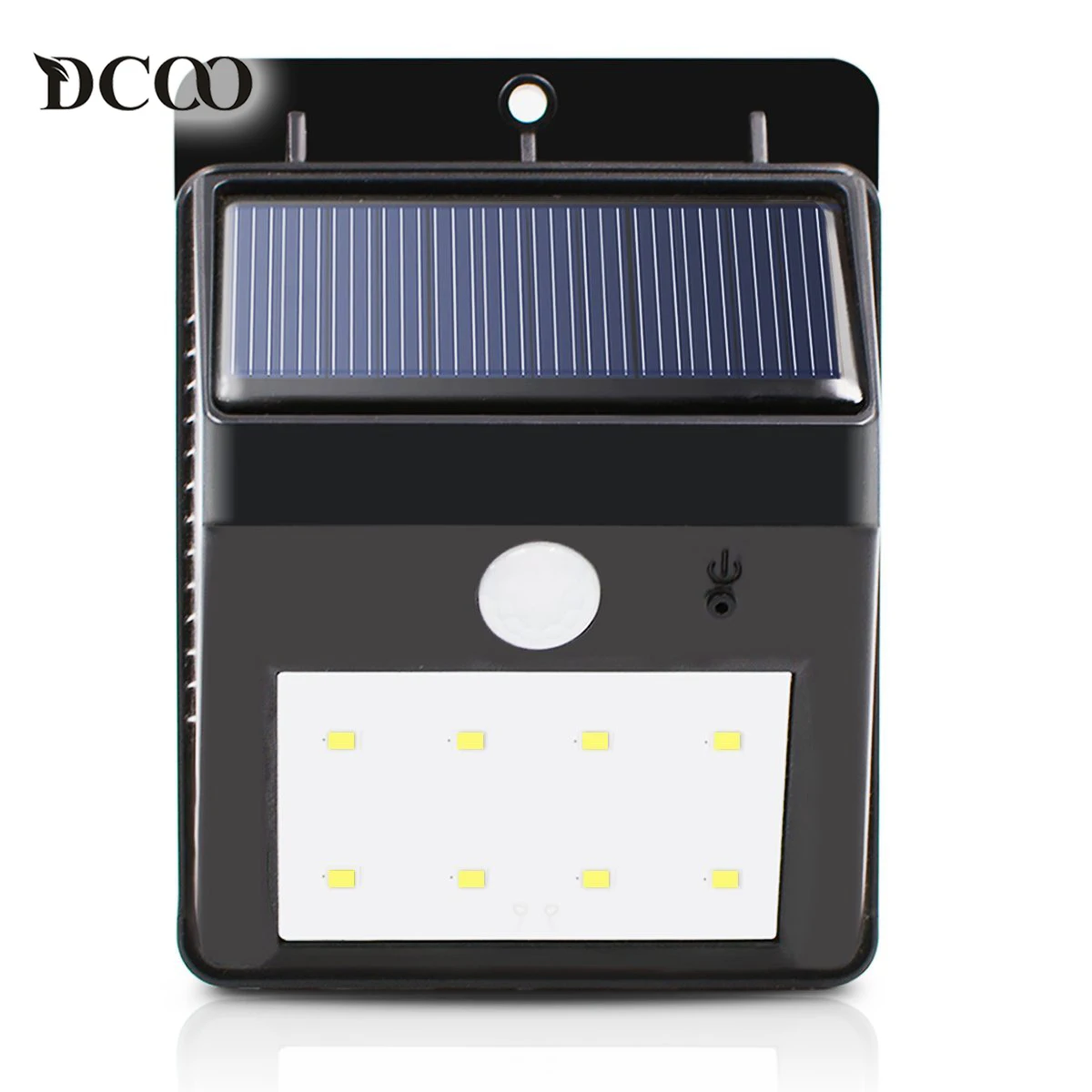 Dcoo Solar Lamps 8 LEDs Bright Security Wireless Motion Sensor Solar Panels Power Outdoor Garden Light