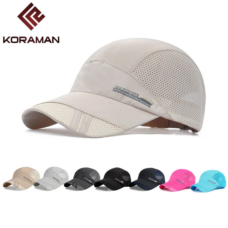 

High Quality Outdoor leisure mesh quick-drying sun hat grid Sunshade Tourism air prevented bask UV hat baseball cap