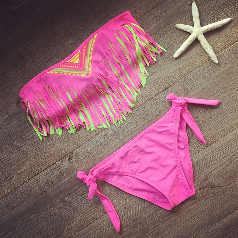 Girls Bikini 2018 New Tassel Bikini Children Girls' Swimwear Baby Kids Biquini Infantil Swimsuits Girls Bikini Girl Bathing Suit Girls Bikini 2018 New Tassel Bikini Children Girls' Swimwear Baby Kids Biquini Infantil Swimsuits Girls Bikini Girl Bathing Suit