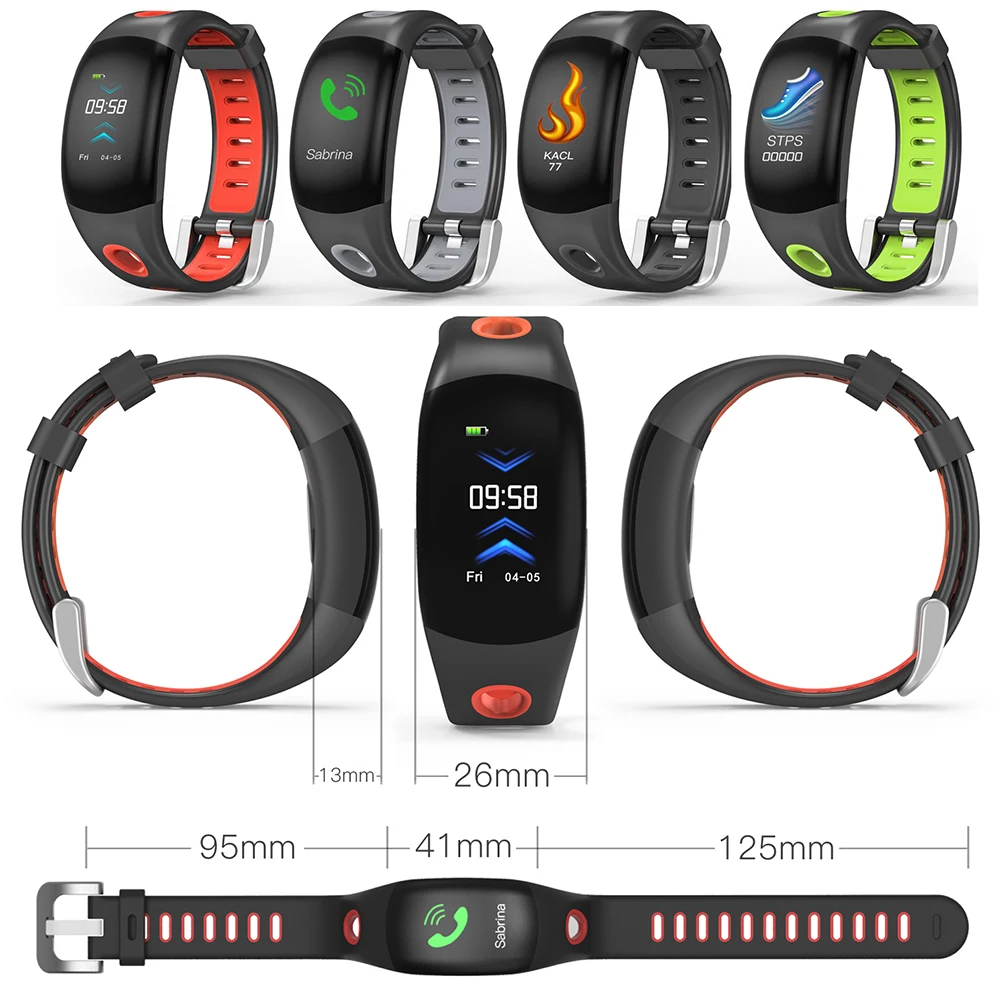 ZUCOOR Смарт Браслет монитор сердечного ритма Водонепроницаемый Smartband Hartslagmeter