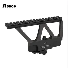 Askco Quick Detach AK Gun Rail Scope Mount Base Picatinny Боковое крепление для AK 47 AK 74 Black Tan Лидер продаж