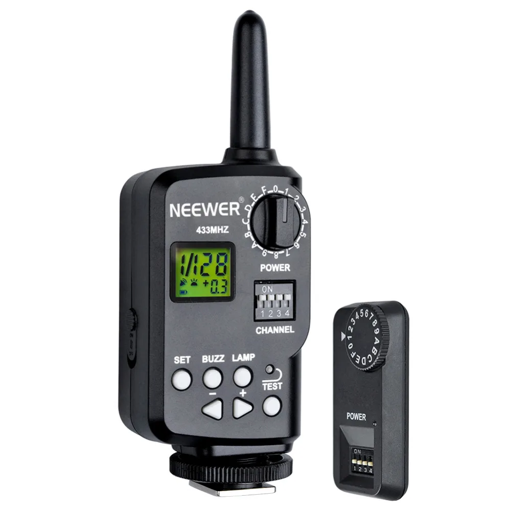 Neewer 433MHz Wireless 16 Channel Flash Remote Trigger with Receiver